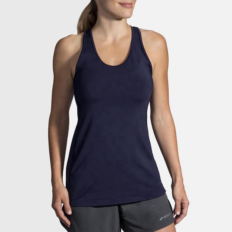 Brooks Pick-Up Israel - Women's Running Tank Top - Blue (31596-YIGB)